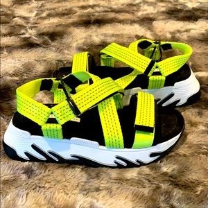 Zara neon sandals